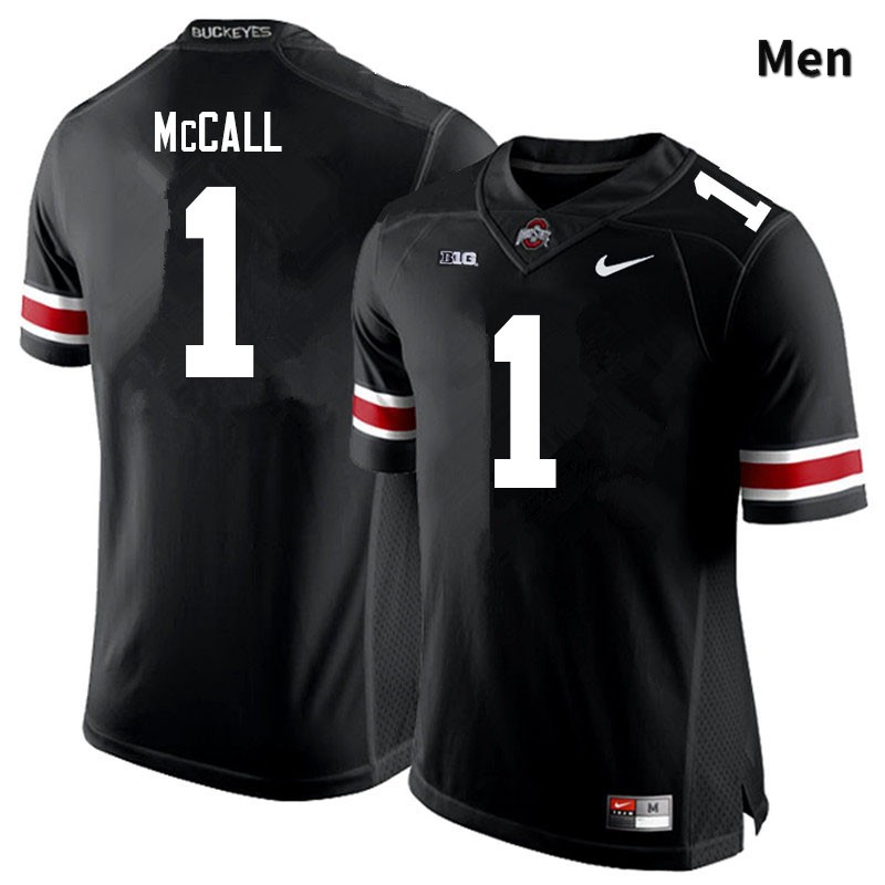 Ohio State Buckeyes Demario McCall Men's #1 Black Authentic Stitched College Football Jersey